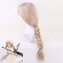 Cells At Work Wigs Macrophages Cosplay Wig 75Cm Light Brown Blonde Braids Synthetic Hair AniCostuWig For Women Kumz5191 von VLEAP