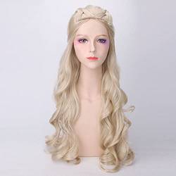 Daenerys Targaryen Cosplay Wig Synthetic Hair Long Wavy Of Mother Wigs Halloween Party CostuFor Women One Size As The Picture von VLEAP