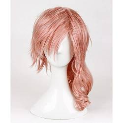 GaFf13 Eclair Farron Lightning Cosplay Wig Halloween Curly Long Synthetic Hair + Wig Az-655 von VLEAP