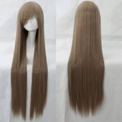 Wig for Carnival Nightlife CluI Party DrUp Wig Cosplay Wig Universal 100Cm Color Long Straight Hair Cos AniHigh Temperature Wire 099 Color:Rose Net 081 [1 Meter] von VLEAP