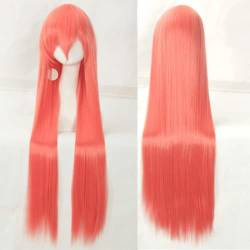 Wig for Carnival Nightlife CluI Party DrUp Wig Cosplay Wig Universal 100Cm Color Long Straight Hair Cos Animation High Temperature Wire 099 Color:Rose Net 067 [1 Meter] von VLEAP