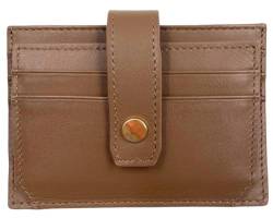 VLYRN Klassische Damen Bifold Slim Wallet mit RFID-Blockierung, Braun, 3.5" (H) x 4.3" (W) x 0.8" (D), Bifold von VLYRN