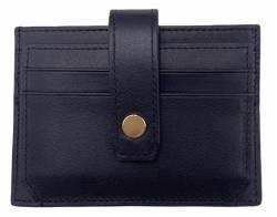 VLYRN Klassische Damen Bifold Slim Wallet mit RFID-Blockierung, Schwarz, 3.5" (H) x 4.3" (W) x 0.8" (D), Bifold von VLYRN