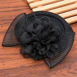 Faszinierende Haarspange Stirnband Hut Bowler Hut Feder Schleier Hochzeit Party Haarspange von VMAKBUWIS