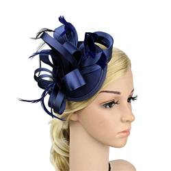 VMAKBUWIS Fascinator für Damen, mit Clip, Pillendose, Feder, Haarspange, Derby-Hut, Cocktail-Party, Haar-Accessoires, Kopfbedeckung, 3, Size fits all von VMAKBUWIS