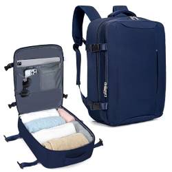 VMIKIV Handgepäck Rucksack für Easyjet 45x36x20 Reiserucksack Handgepäck Flugzeug Laptop Rucksack Damen Herren für Laptop 15,6 Zoll 32L Handgepäck Tasche Flugzeug Flug Genehmigt für Reisen von VMIKIV