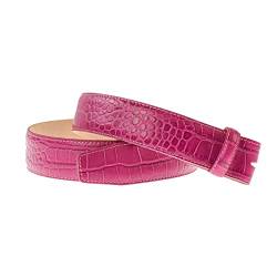 VMP Damen Gürtel aus Leder mit geprägter Oberfläche, Größe:85, Farbe:Pink von VMP