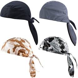 4 Stücke Atmungsaktive Kopftuch Sport Outdoor Kopftuch Hut Bandana Cap Fahrrad Kopfbedeckung Kopftuch Hat Biker Bandanas Mens Womens Atmungsaktive Kappe Für Laufen Fahrrad Motorrad Fahren(4 Farben) von VNBWEVJ