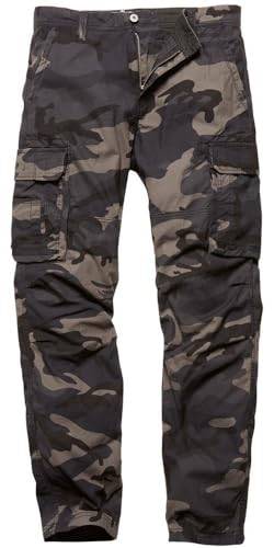 Vintage Industries Cargohose Reef Pants Dark Camo-L von VNTG / INDUSTRIES