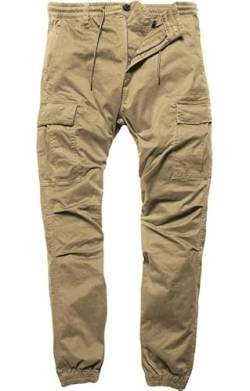 Vintage Industries Chino Hose Vince Cargo Jogger Dark Khaki-W38 von VNTG / INDUSTRIES