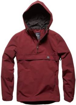 Vintage Industries Windbreaker Übergangsjacke Shooter Anorak Burgundy-L von VNTG / INDUSTRIES