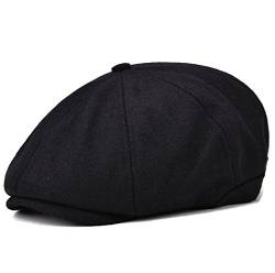 VOBOOM Herren Newsboy Kappen aus Wolle 8 Panel Mütze Panel Ivy Kappe Cabbie Flat Kappe von VOBOOM