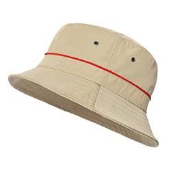 VOBOOM Schnell trocknende Fischerhüte für Herren, Outdoor-Angler, Sonnenhut, khaki, 58 EU von VOBOOM