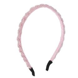 VOCOSTE 1Stk Perlen Haarbänder Haarreif für Frauen Rosa 0.43" Breit von VOCOSTE