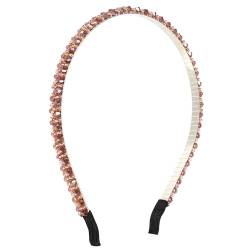 VOCOSTE 2 Reihen Strass-Stirnband, für Frauen, lila, 0,31 Zoll breit von VOCOSTE
