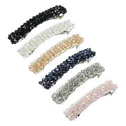 VOCOSTE 6 Stück Haar Barrette Strass Haar Seite Clip Haarschmuck Stifte für Frauen Mädchen von VOCOSTE