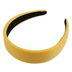 VOCOSTE Kristall Stirnband Strass Haarband für Damen Gelb 1.6 Zoll Breit von VOCOSTE