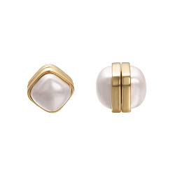 Vogem Magnetische Ohrringe Damen Gold Plattiert Perlen Magnet Ohrclips Ohne Ohrlöcher Modeschmuck von VOGEM