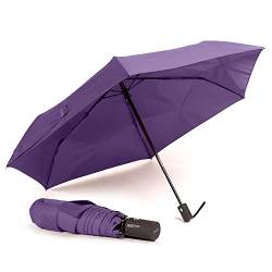 Faltbarer Regenschirm VOGUE Magic Easy Fold (automatische Falten), mit automatischem Öffnen und Schließen, 100% Eco Rpet. Mit recycelten Kunststoffflaschen, Wind Proff mit UV-Schutz. (Lila) von VOGUE