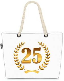 VOID 25 Jahre Jubiläum Geburtstag Strandtasche Shopper 58x38x16cm 23L XXL Einkaufstasche Tasche Reisetasche Beach Bag von VOID