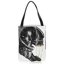 VOID Beute Tasche Einkaufs-Beutel Polyester Shopper Einkaufstasche Bag Xenomorph Alien, Polyestertasche Größe:Large von VOID