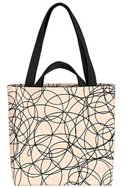 VOID Grafiken Zeichnungen Textur Tasche 33x33x14cm,15l Einkaufs-Beutel Shopper Einkaufs-Tasche Bag von VOID