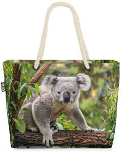 VOID Koala Strandtasche Shopper 58x38x16cm 23L XXL Einkaufstasche Tasche Reisetasche Beach Bag von VOID