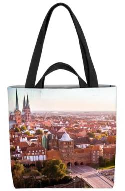 VOID Lübeck Tasche 33x33x14cm,15l Einkaufs-Beutel Shopper Einkaufs-Tasche Bag von VOID