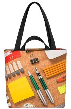 VOID Schule Stifte Schreibtisch Tasche 33x33x14cm,15l Einkaufs-Beutel Shopper Einkaufs-Tasche Bag von VOID