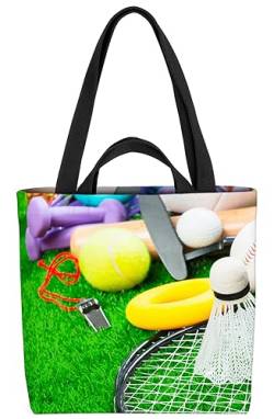 VOID Sport Federball Freizeit Tasche 33x33x14cm,15l Einkaufs-Beutel Shopper Einkaufs-Tasche Bag von VOID