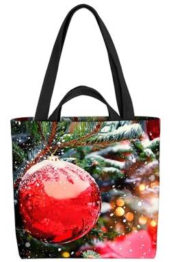 VOID Weihnachtsbaum Kugel Weihnachten Tasche 33x33x14cm,15l Einkaufs-Beutel Shopper Einkaufs-Tasche Bag von VOID