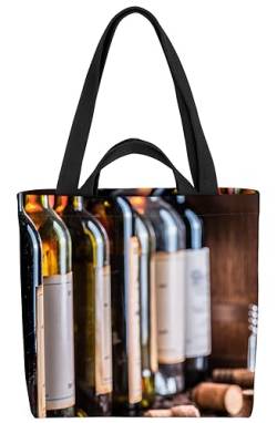 VOID Weinflaschen Wein Rotwein Tasche 33x33x14cm,15l Einkaufs-Beutel Shopper Einkaufs-Tasche Bag von VOID