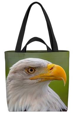 VOID Weißkopfseeadler Adler Greifvogel Tasche 33x33x14cm,15l Einkaufs-Beutel Shopper Einkaufs-Tasche Bag von VOID