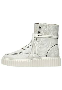 VOILE BLANCHE TISSA-Knöchelhohe Sneakers aus Leder, Creme weiß 40 von VOILE BLANCHE