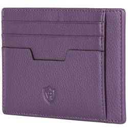 VON HEESEN® Echtleder RFID Kartenetui aus Nappa-Leder - 9 Fächer - Querformat Kreditkartenetui für Damen & Herren (Violet) von VON HEESEN