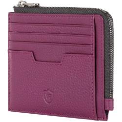 VON HEESEN Leder Kartenetui Geldbörse Herren & Damen Kreditkartenetui (Medium, Pink) von VON HEESEN