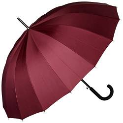 VON LILIENFELD® Regenschirm XL Durchmesser: 103 cm Auf-Automatik Damen Herren Gross Stabil Devon Bordeaux/Burgunderrot von VON LILIENFELD