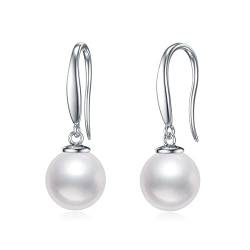 Süßwasserperle Perlen Ohrringe Perlenohrringe Sterling Silber 925 Perlen Hängend Ohrstecker für Damen Frauen Mädchen von VONALA