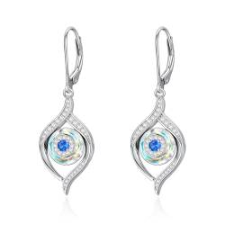 VONALA Evil Eye Ohrringe für Frauen Sterlingsilber türkisches Auge baumelnde Ohrhänger Evil Eye Schmuck Geschenke für Frauen Teenager Mädchen von VONALA