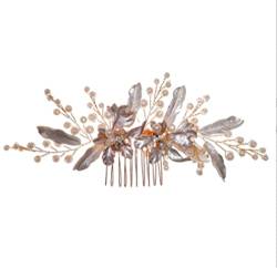 Braut Haarkämme Haarkamm Hochzeit Hochzeit Haarkamm Braut Stirnband Gold Haarschmuck Blume Braut Hochzeit Haarband Damen Haarkamm Braut Braut Seitenkamm von VONGAZ