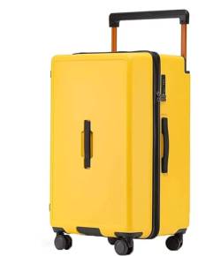 Reisekoffer Koffer Rollkoffer Gepäck Mit Großem Fassungsvermögen, Breitem, Verdicktem Passwort, Hartschalengepäck, Universal-Rad-Reißverschluss Handgepäck Koffer Trolley ( Color : B , Size : 26 inch ) von VONGAZ