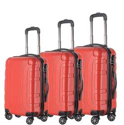 VONGAZ Reisekoffer Koffer Rollkoffer 3-teiliges Gepäck-Set, Verschleißfest, 20/24/28 Zoll, Leichte Koffer-Spinnerräder Handgepäck Koffer Trolley (Color : E, Size : 3pcs) von VONGAZ