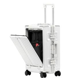 VONGAZ Reisekoffer Koffer Rollkoffer Handgepäck Mit Großem Fassungsvermögen Und USB-Ladeanschluss. Leichter Koffer Mit TSA-Zollschloss Handgepäck Koffer Trolley (Color : C, Size : 20 in) von VONGAZ