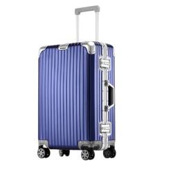 VONGAZ Reisekoffer Koffer Rollkoffer Handgepäckkoffer, Reißverschlussloser Aluminiumrahmen, Großes Fassungsvermögen Handgepäck Koffer Trolley (Color : C, Size : 20Inch) von VONGAZ
