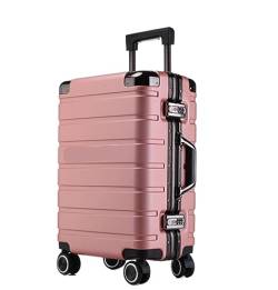 VONGAZ Reisekoffer Koffer Rollkoffer Koffer, Zweireihig, Mit Drehbaren Rädern, Gepäck, Tragbar, Für Reisen, Dual-TSA-Zahlenschloss Handgepäck Koffer Trolley (Color : F, Size : 22inch) von VONGAZ