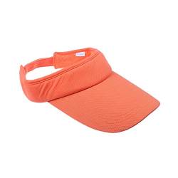 VORCOOL Sport Visor Cap Unisex Kappe UV Schutz Einstellbar für Sommer Tennis Golf Radfahren Angeln Laufen Jogging (Orange) von VORCOOL