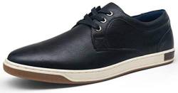 VOSTEY Herren Sneakers Mode Freizeitschuhe Kleid Sneaker Oxford Schuhe, (B81q11-black), 48 EU von VOSTEY