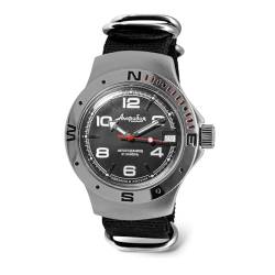 Vostok | Amphibia 060433 Automatik-Armbanduhr mit Selbstaufzug, Schwarz, Taucher von VOSTOK