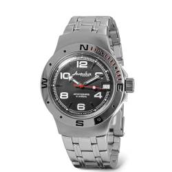 Vostok | Amphibia 060433 Automatik-Armbanduhr mit Selbstaufzug, Stahl, Taucher von VOSTOK