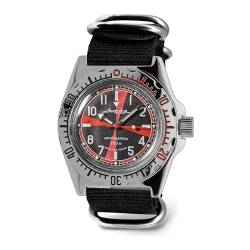 Vostok Amphibia 110650 Radio Room Automatik-Armbanduhr mit Selbstaufzug, Schwarz, Taucher von VOSTOK